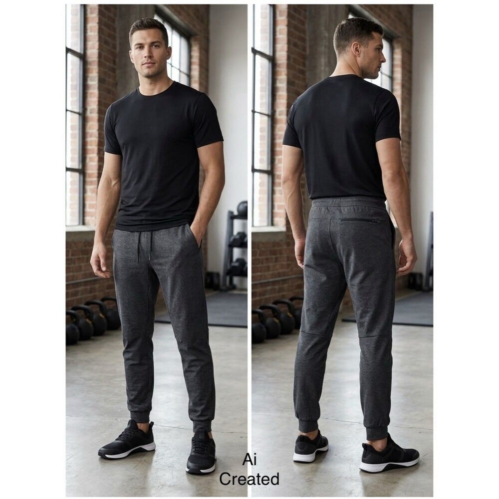 Lululemon Intent Jogger Pants Mens XS Heathered Black/Gray Workout Luon LM5569S